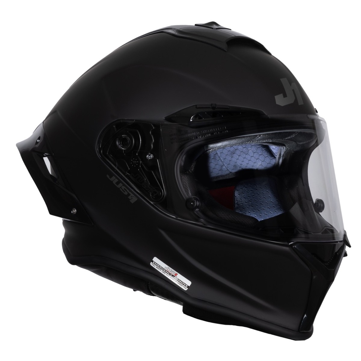 Мотошолом Just1 J-GPR F Solid Black