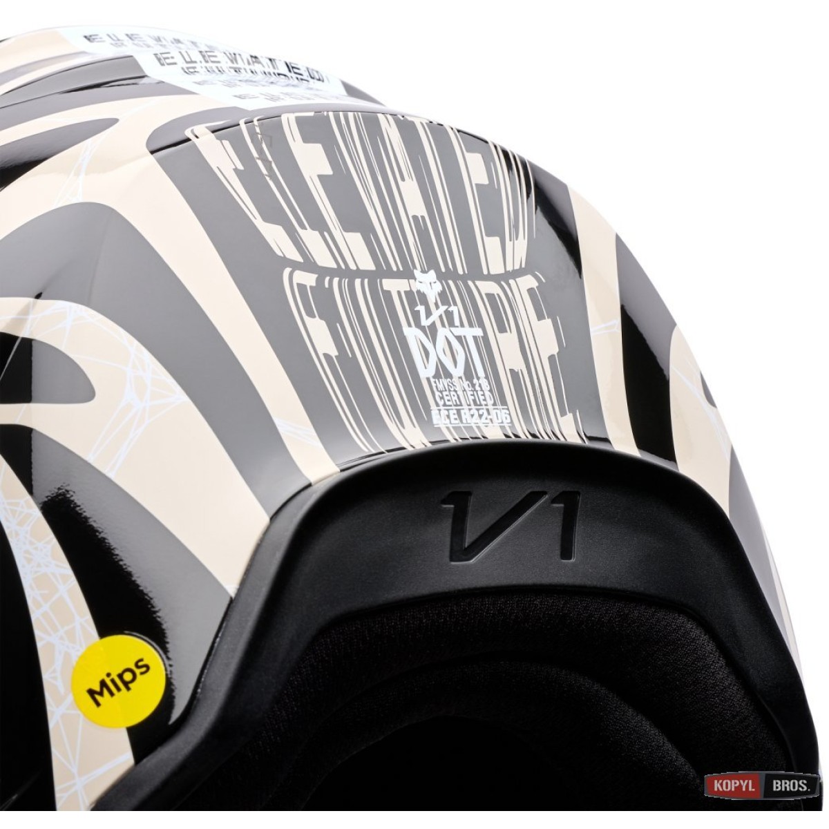 Шолом FOX V1 Youth Helmet - DIFFUSE [Black], YL