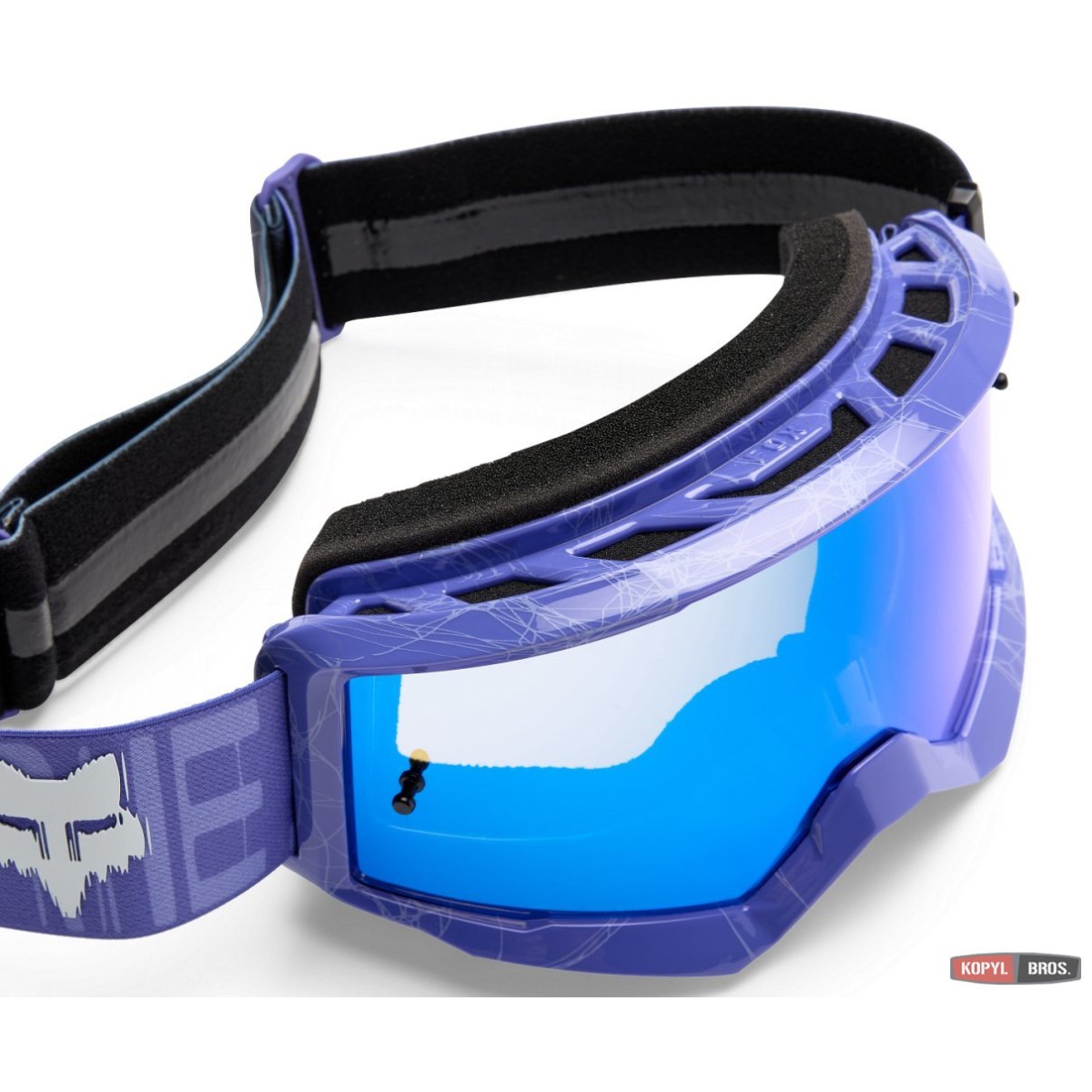 Окуляри FOX MAIN Goggle - DIFFUSE [Purple Dove], Mirror Blue Lens