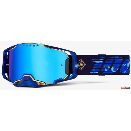 Окуляри 100% ARMEGA Goggle [Bruni Signature], Mirror Blue Lens