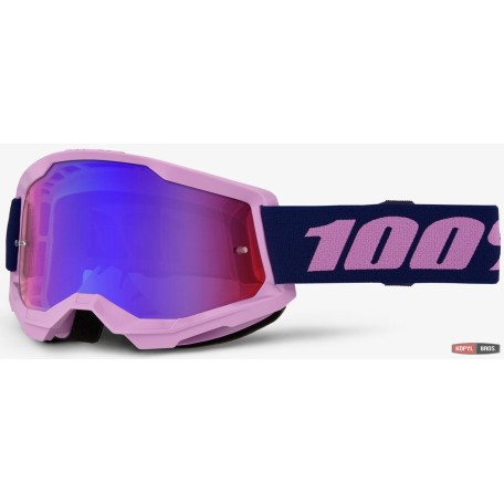 Окуляри 100% STRATA 2 Goggle [Purple], Mirror Blue Lens