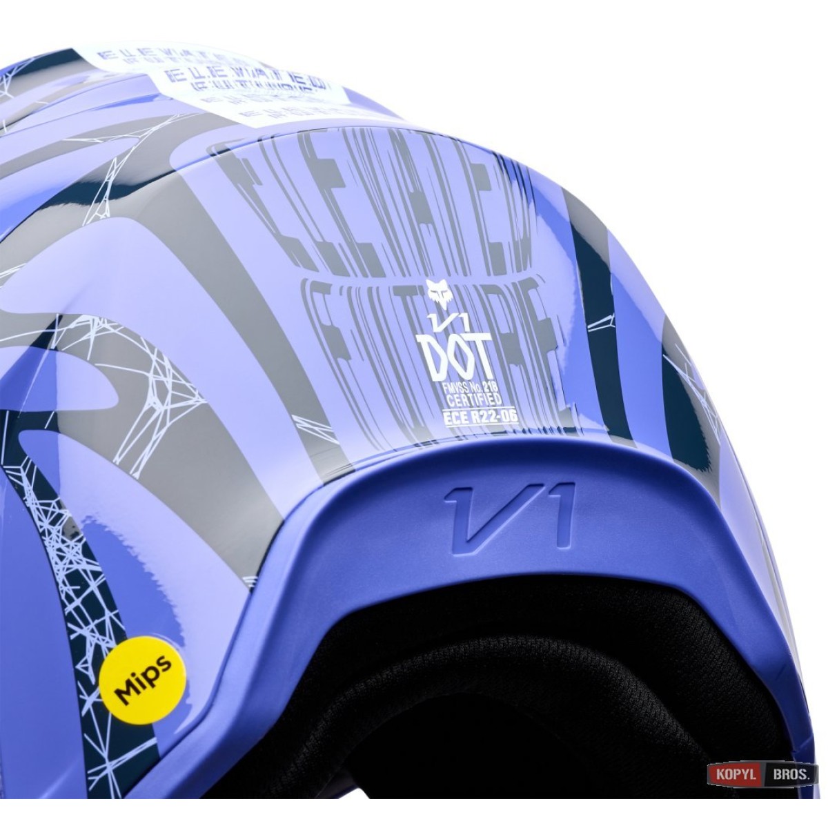 Шолом FOX V1 Youth Helmet - DIFFUSE [Purple Dove], YM