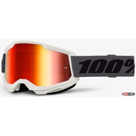Окуляри 100% STRATA 2 Goggle [Grey], Mirror Red Lens