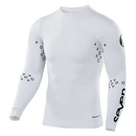 Мотоджерсі Seven Компресійна ZERO LASER CUT WHITE, M