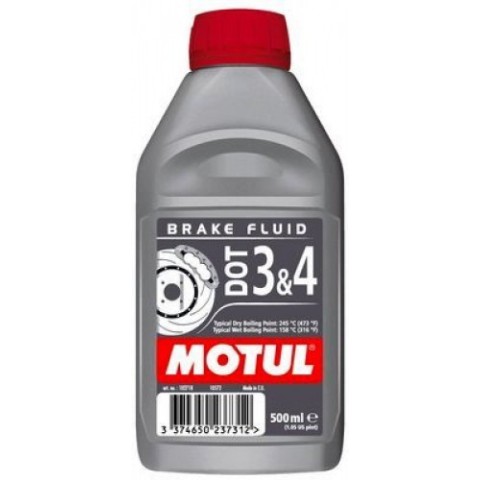 Хімія Рідина гальмівна Motul dot 3&amp 4, 500мл