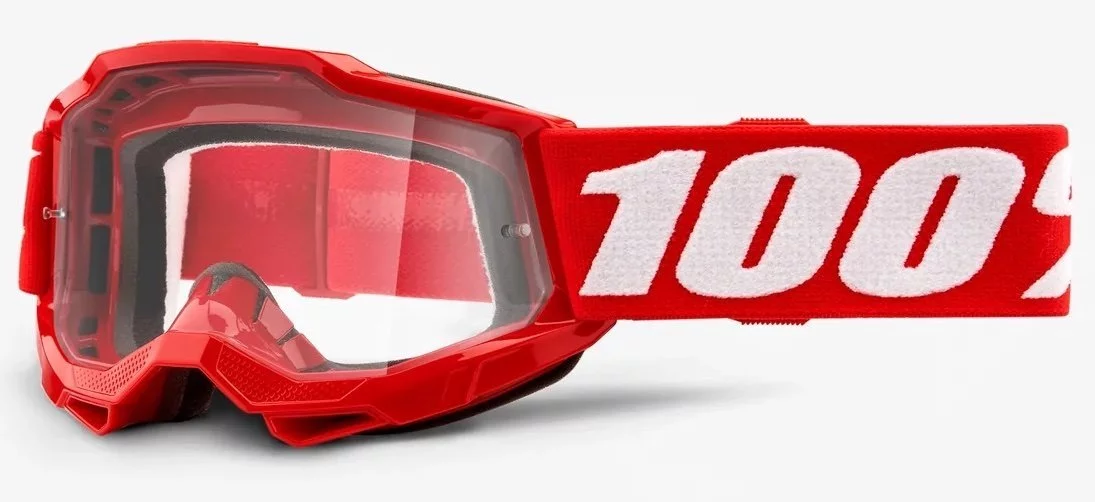 100 Percent % ACCURI 2 YOUTH GOGGLE RED - CLEAR LENS