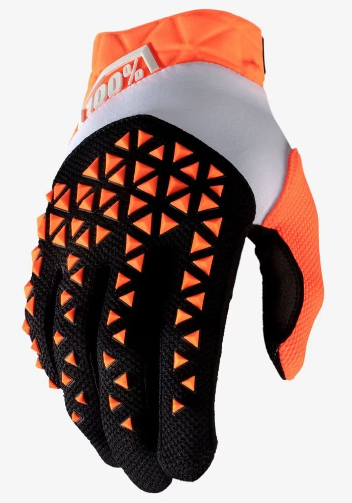 100 Percent % AIRMATIC GLOVE [ORANGE/BLACK]