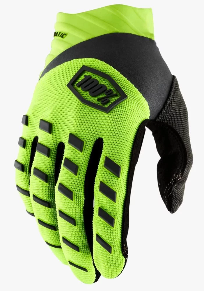 100 Percent % AIRMATIC YOUTH GLOVE [FLUO YELLOW]