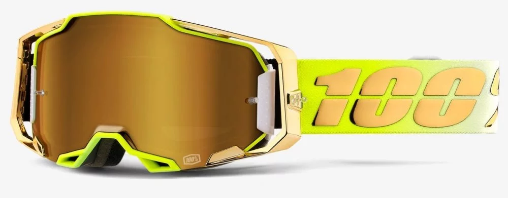 100 Percent % ARMEGA GOGGLE FEELGOOD - TRUE GOLD LENS