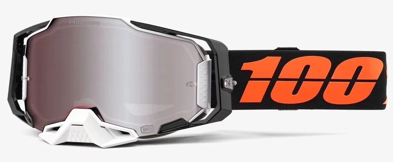 100 Percent % ARMEGA GOGGLE HIPER BLACKTAIL - MIRROR SILVER LENS