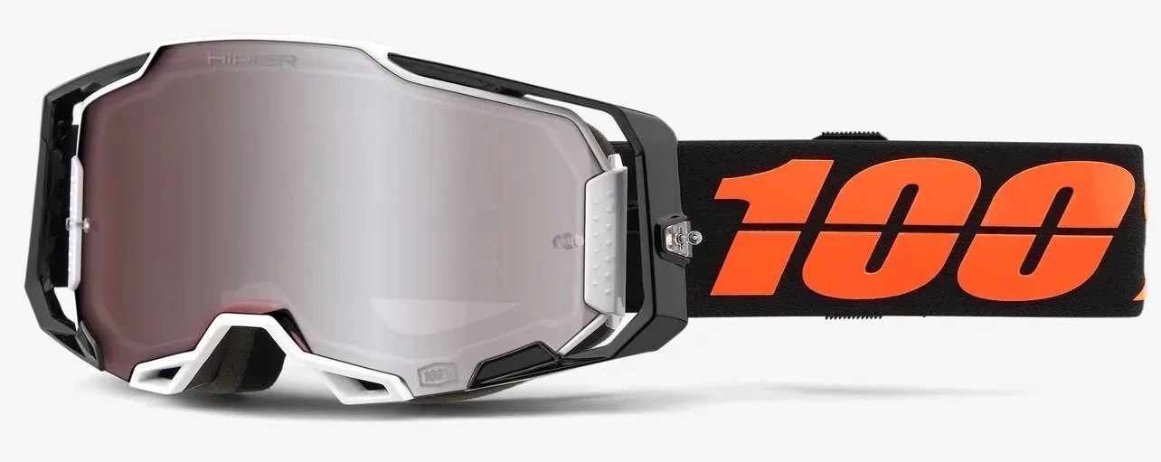 100 Percent % ARMEGA GOGGLE HIPER BLACKTAIL - MIRROR SILVER LENS