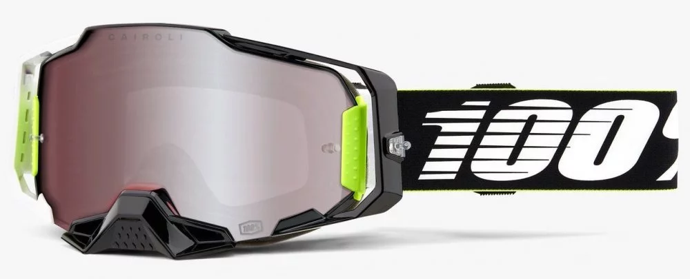 100 Percent % ARMEGA GOGGLE HIPER RACR - MIRROR SILVER LENS