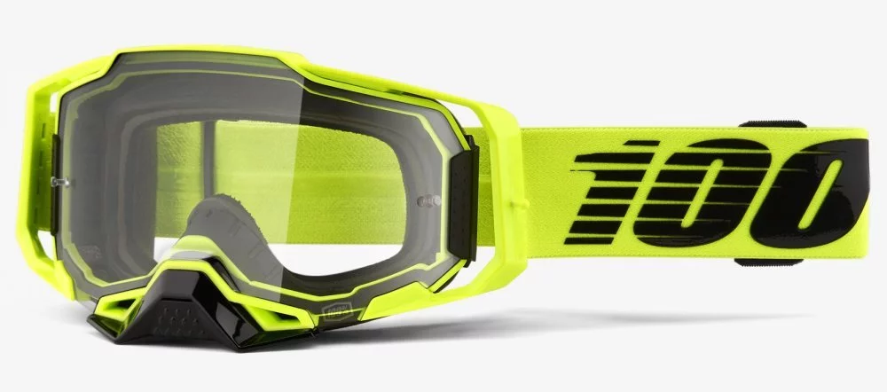 100 Percent % ARMEGA GOGGLE NUCLEAR CITRUS - CLEAR LENS
