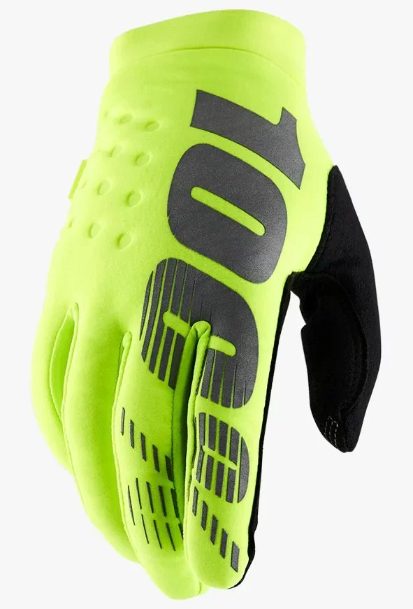 100 Percent % BRISKER GLOVE [FLUO YELLOW]