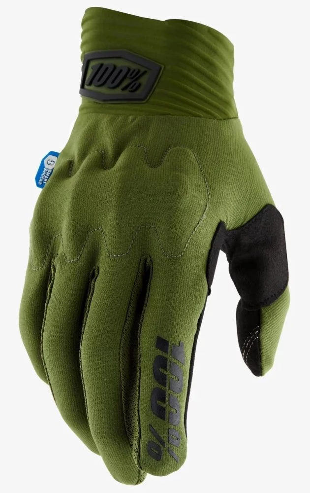 100 Percent % COGNITO SMART SHOCK GLOVE [ARMY GREEN]