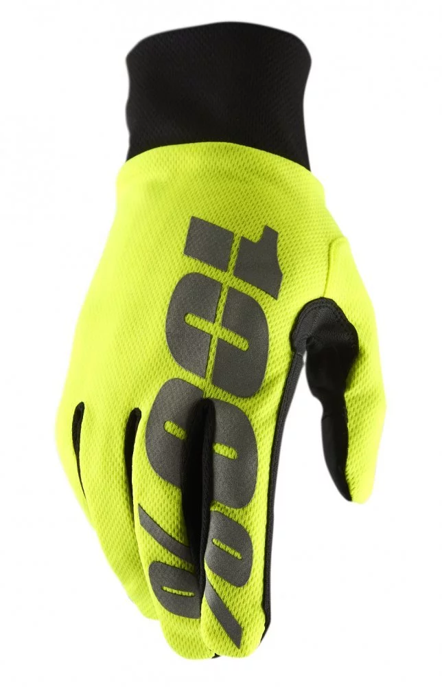 100 Percent % HYDROMATIC WATERPROOF GLOVE [NEON YELLOW]