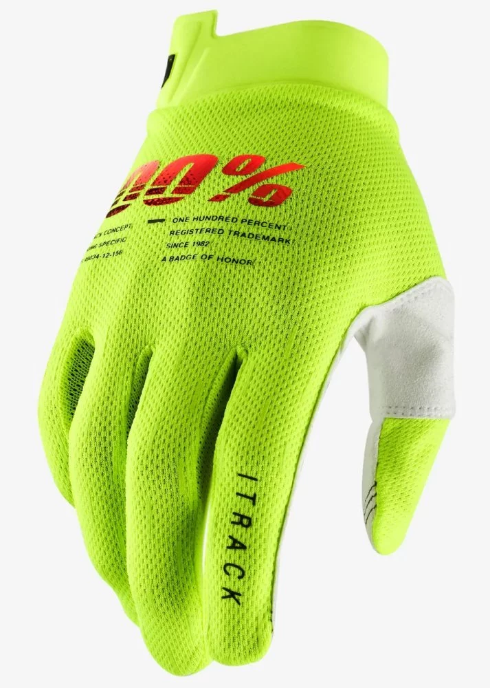 100 Percent % ITRACK GLOVE [YELLOW]