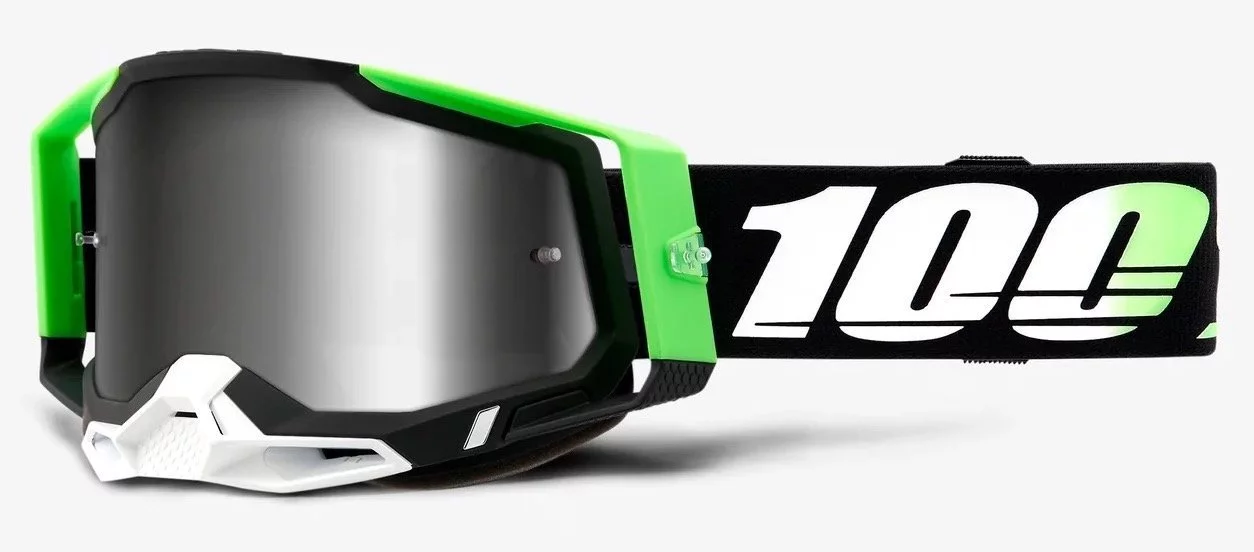 100 Percent % RACECRAFT 2 GOGGLE KALKUTA - MIRROR SILVER LENS