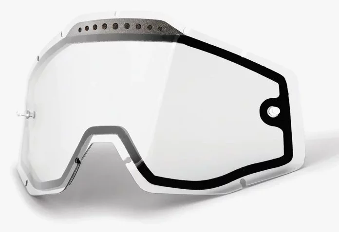 100 Percent % RC/AC/ST VENTED DUAL PANE LENS - CLEAR