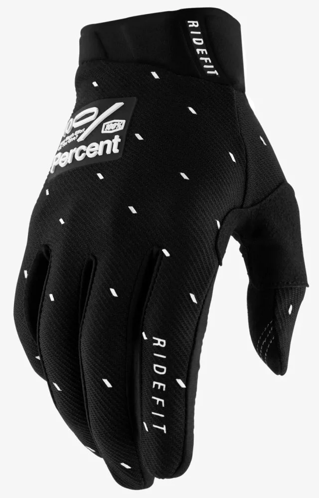 100 Percent % RIDEFIT GLOVE [SLASHER BLACK]