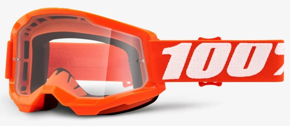 100 Percent % STRATA 2 YOUTH GOGGLE ORANGE - CLEAR LENS