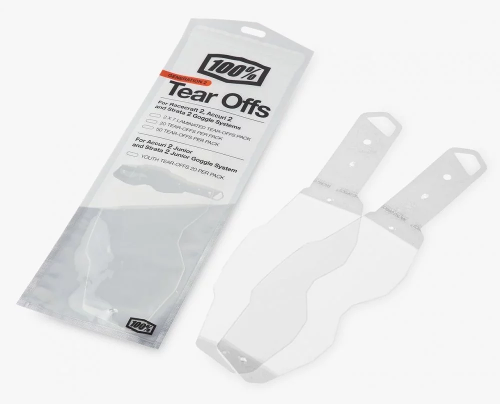 100 Percent % TEAR-OFFS (GEN 2) - 2X7 PACK