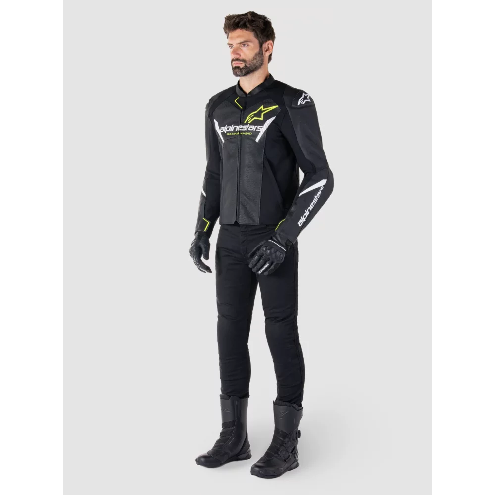 ALPINESTARS FASTER V3 AIRFLOW BLACK/WHITE/YELLOW