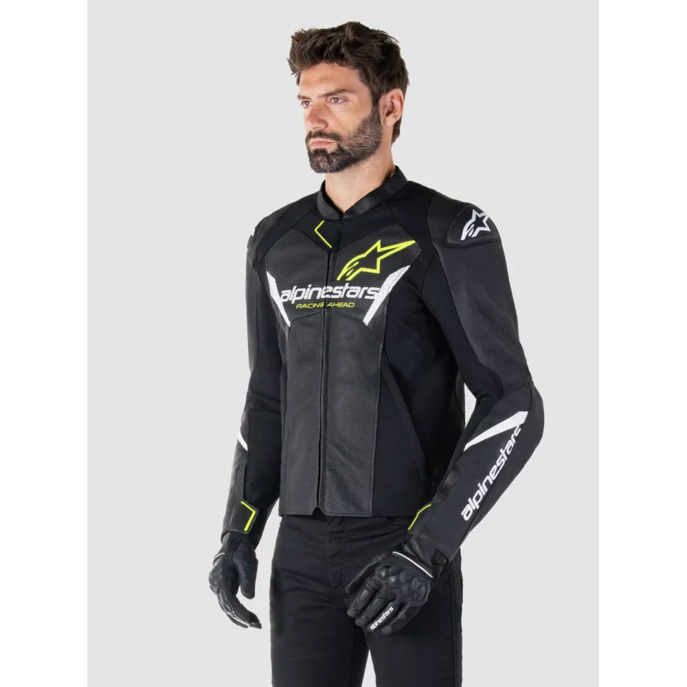 ALPINESTARS FASTER V3 AIRFLOW BLACK/WHITE/YELLOW