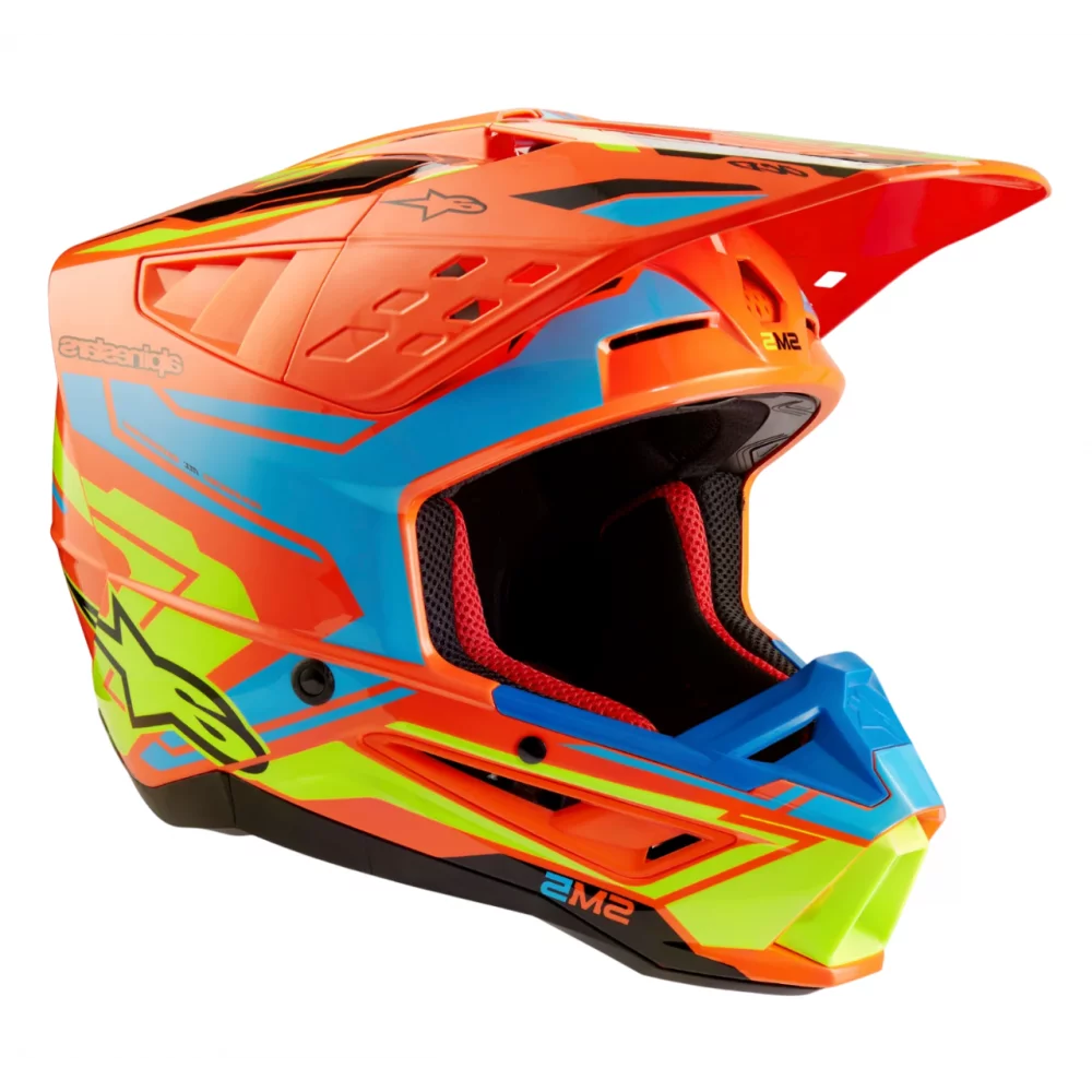 ALPINESTARS S-M5 ACTION 2 ORANGE/CYAN/YELLOW