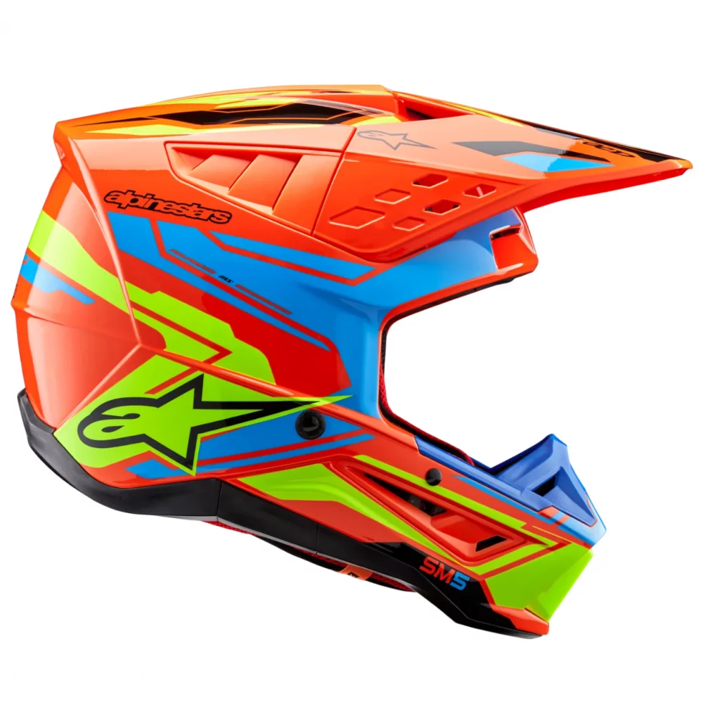 ALPINESTARS S-M5 ACTION 2 ORANGE/CYAN/YELLOW