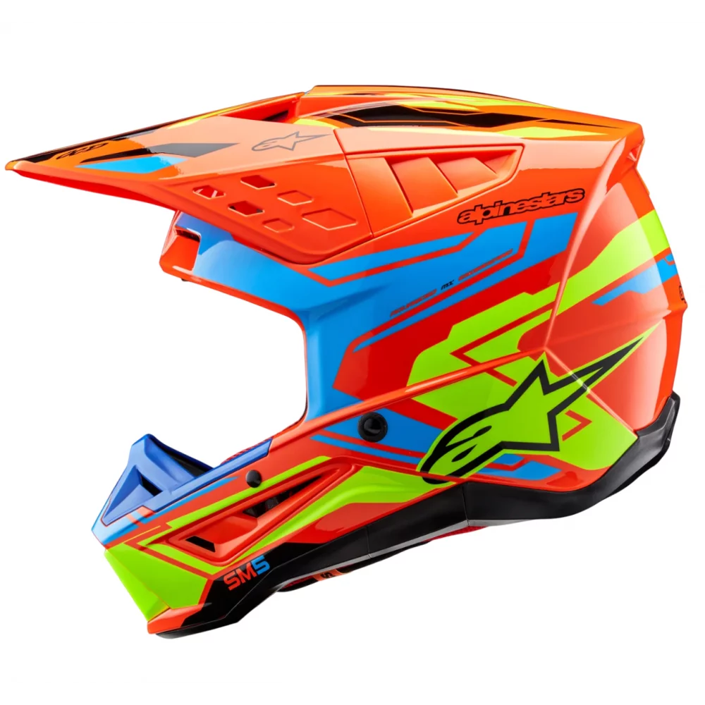 ALPINESTARS S-M5 ACTION 2 ORANGE/CYAN/YELLOW