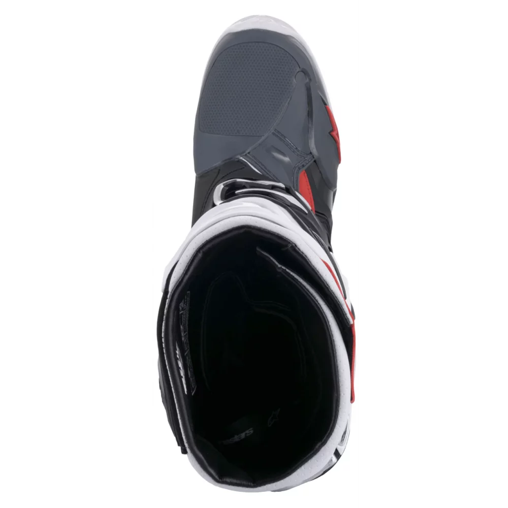 ALPINESTARS TECH 10 SUPERVENTED BLACK/WHITE/GRAY/RED