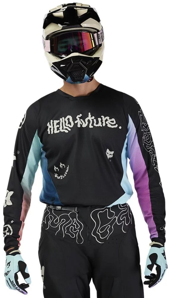 Fox Head 180 JERSEY - HELLO FUTURE [BLACK]