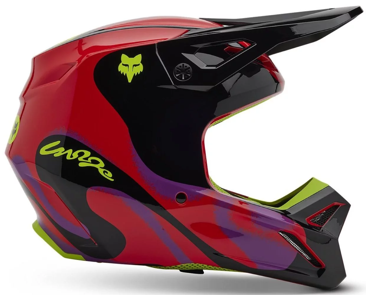 Fox Head V1 HELMET - EMOTION [FLO RED]