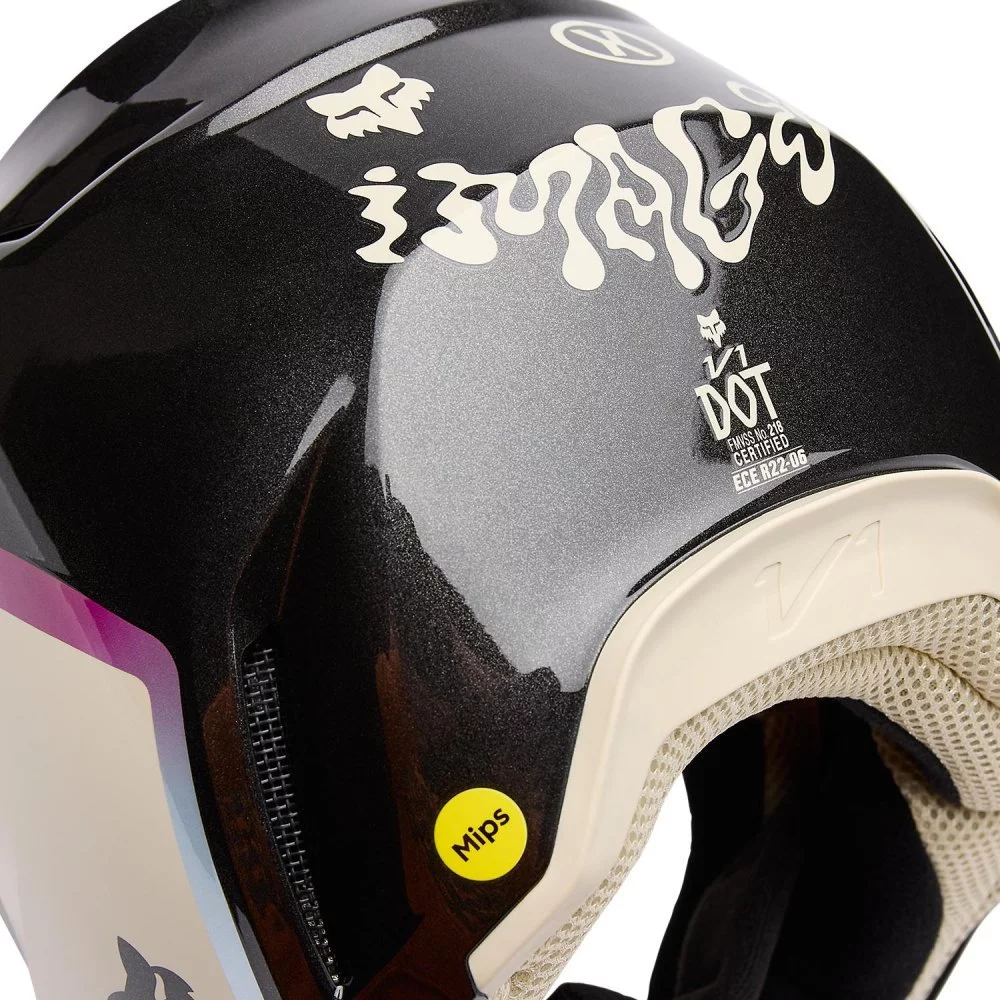 Fox Head V1 HELMET - HELLO FUTURE [BLACK]
