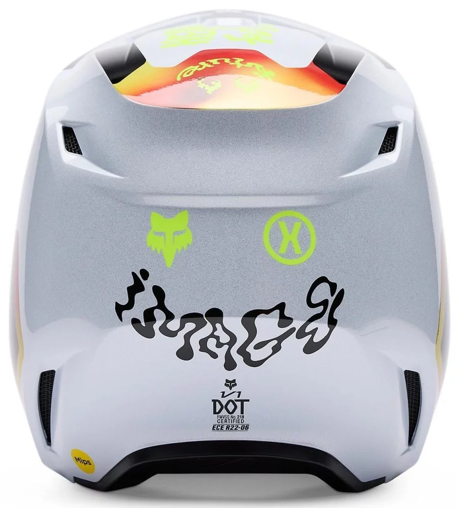 Fox Head V1 HELMET - HELLO FUTURE [WHITE]