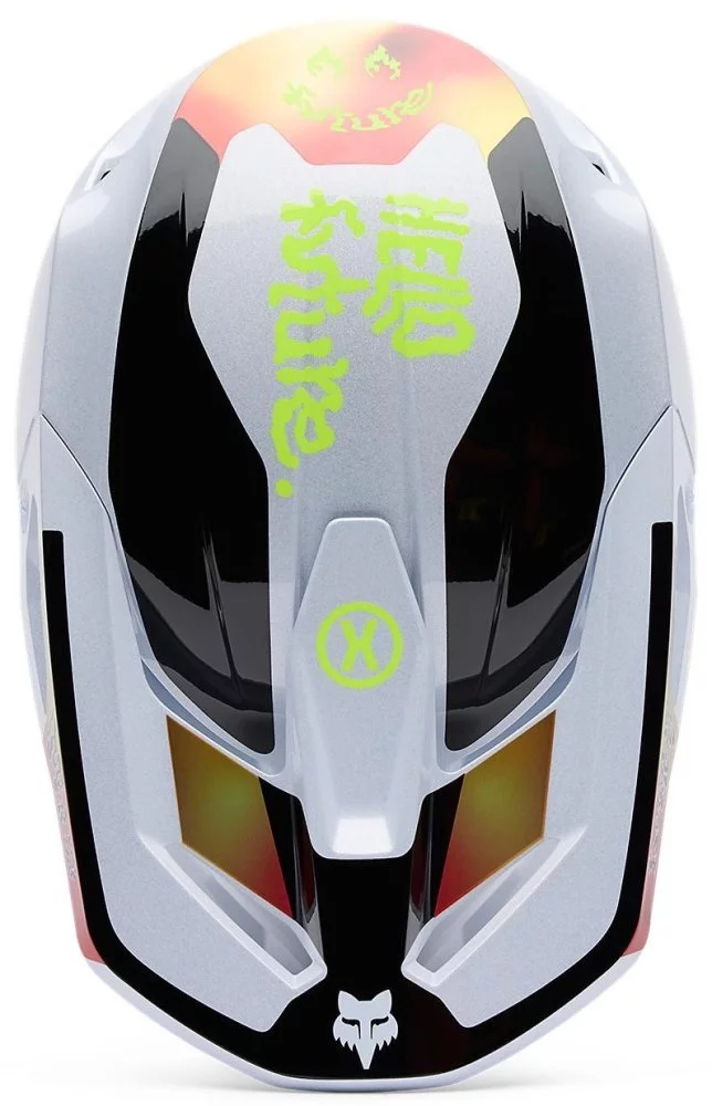 Fox Head V1 HELMET - HELLO FUTURE [WHITE]