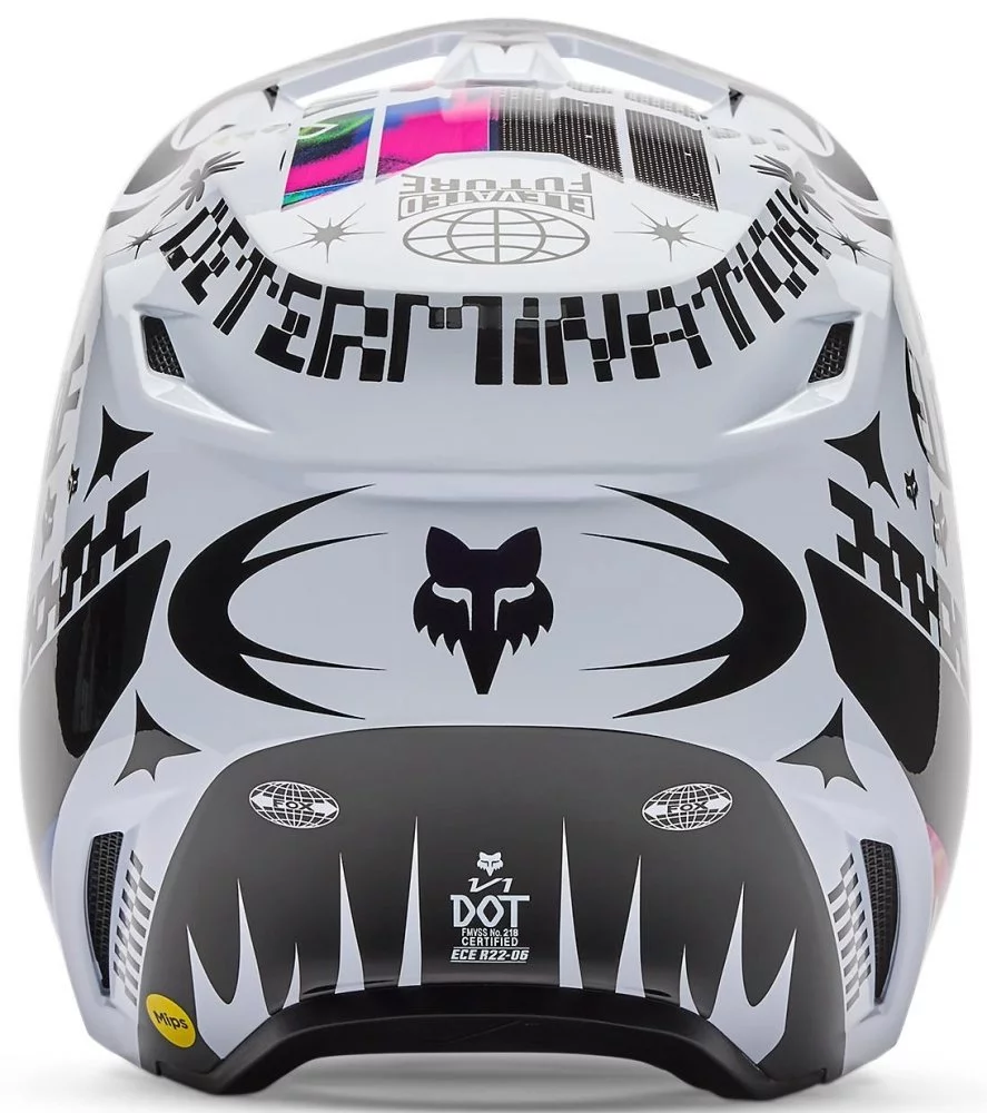 Fox Head V1 HELMET - IMAGE COSMO [WHITE]
