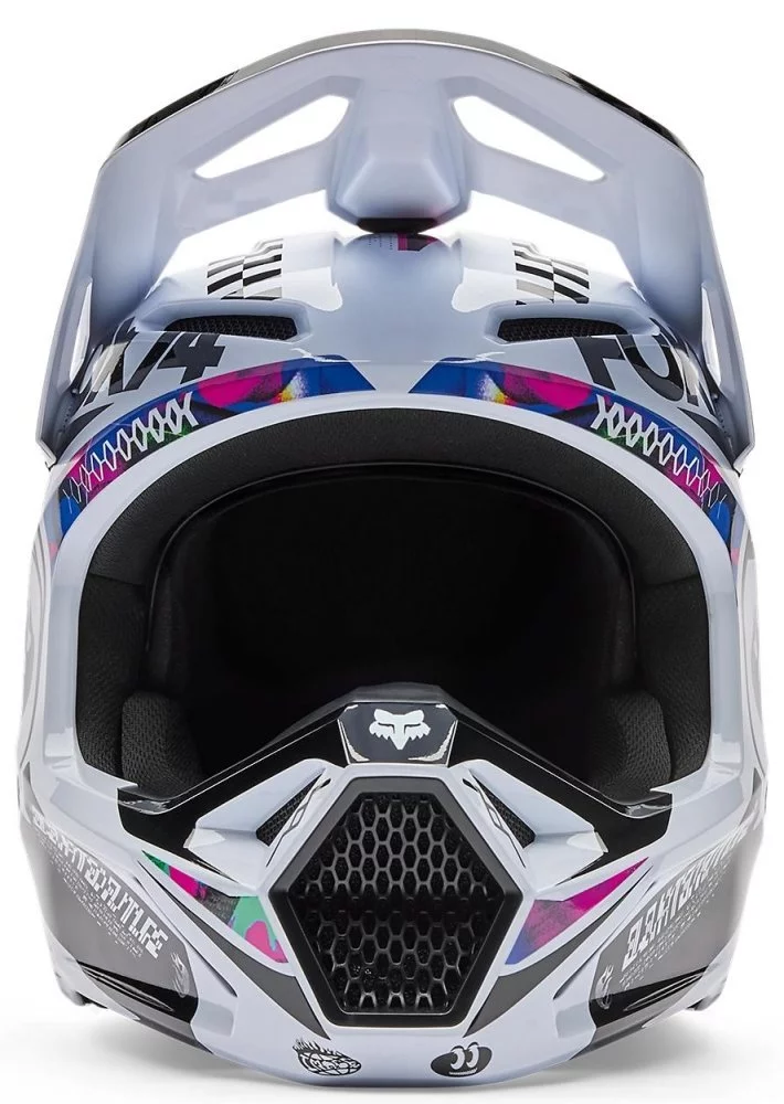 Fox Head V1 HELMET - IMAGE COSMO [WHITE]
