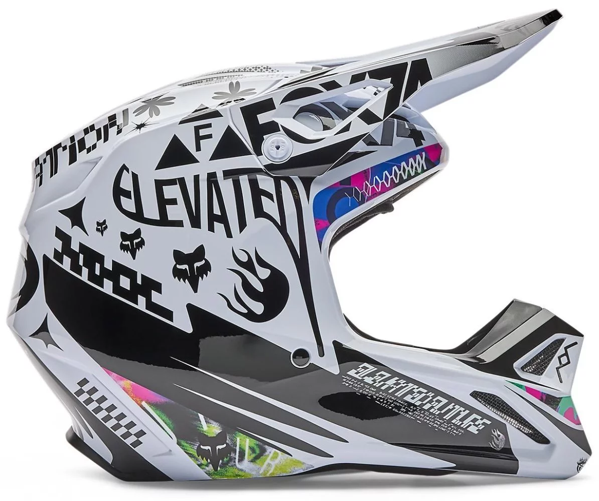 Fox Head V1 HELMET - IMAGE COSMO [WHITE]