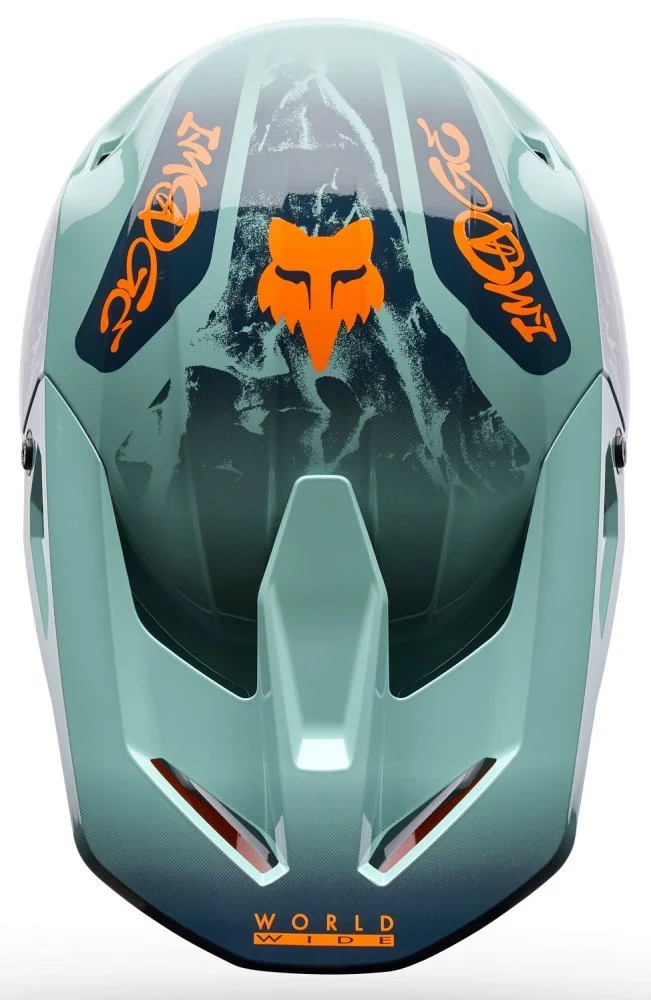 Fox Head V1 HELMET - IMAGE PRINT [ARCTIC]