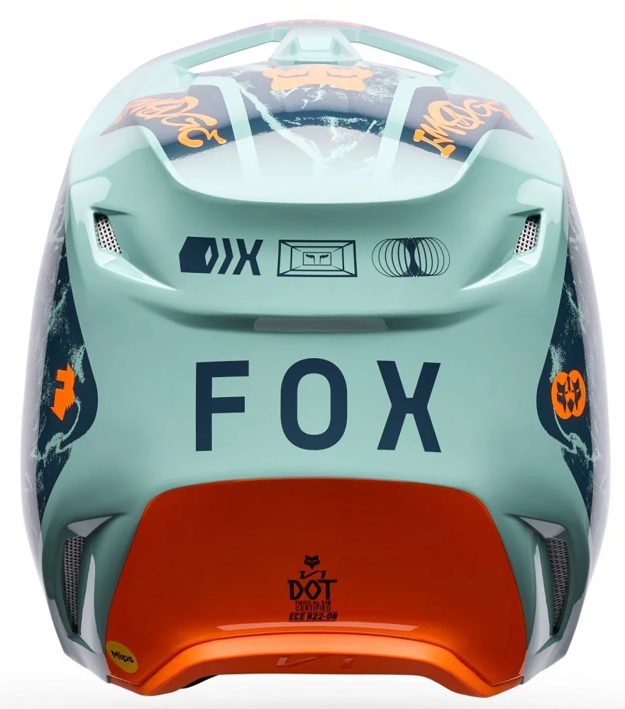 Fox Head V1 HELMET - IMAGE PRINT [ARCTIC]