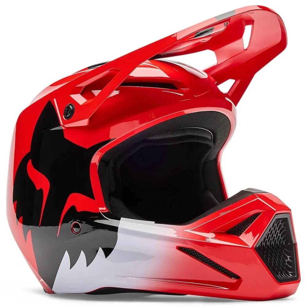Fox Head V1 HELMET - SHIELD [FLO RED]
