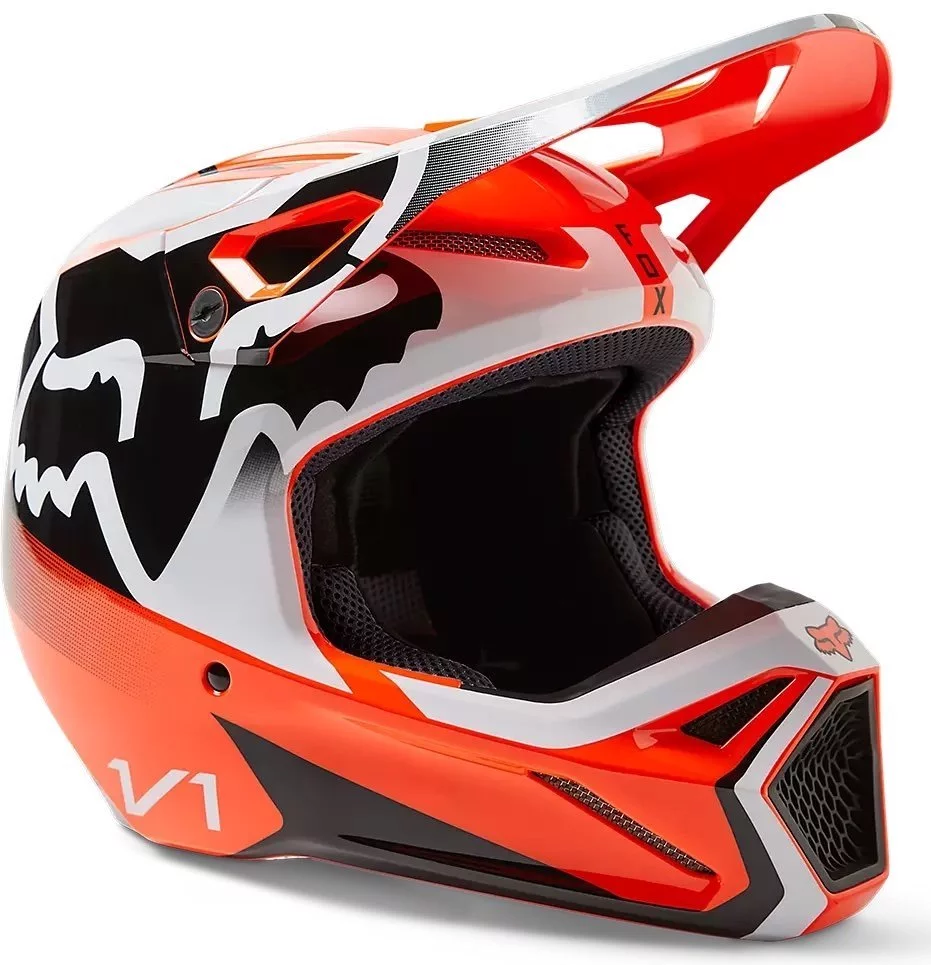 Fox Head V1 LEED HELMET [FLO ORANGE]