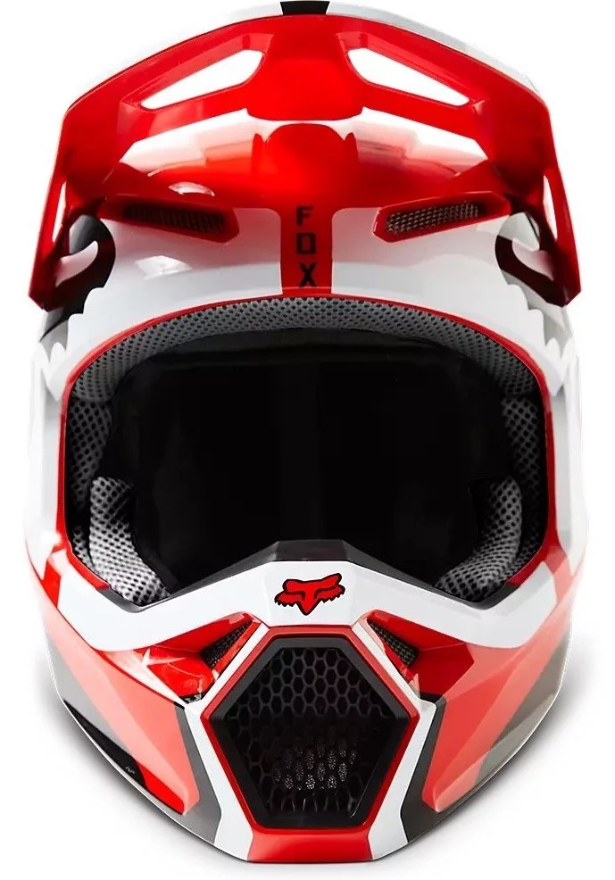 Fox Head V1 LEED HELMET [FLO RED]