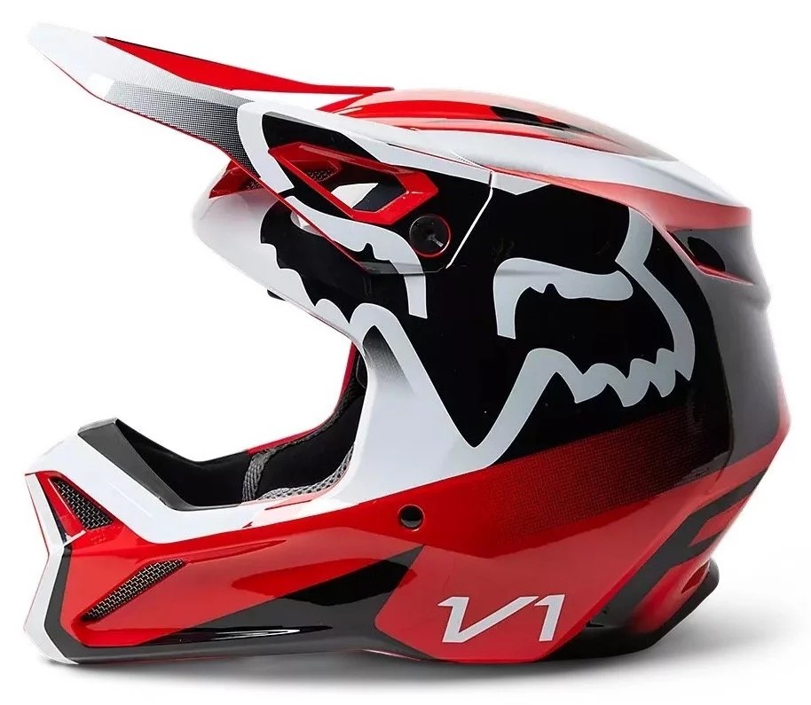 Fox Head V1 LEED HELMET [FLO RED]