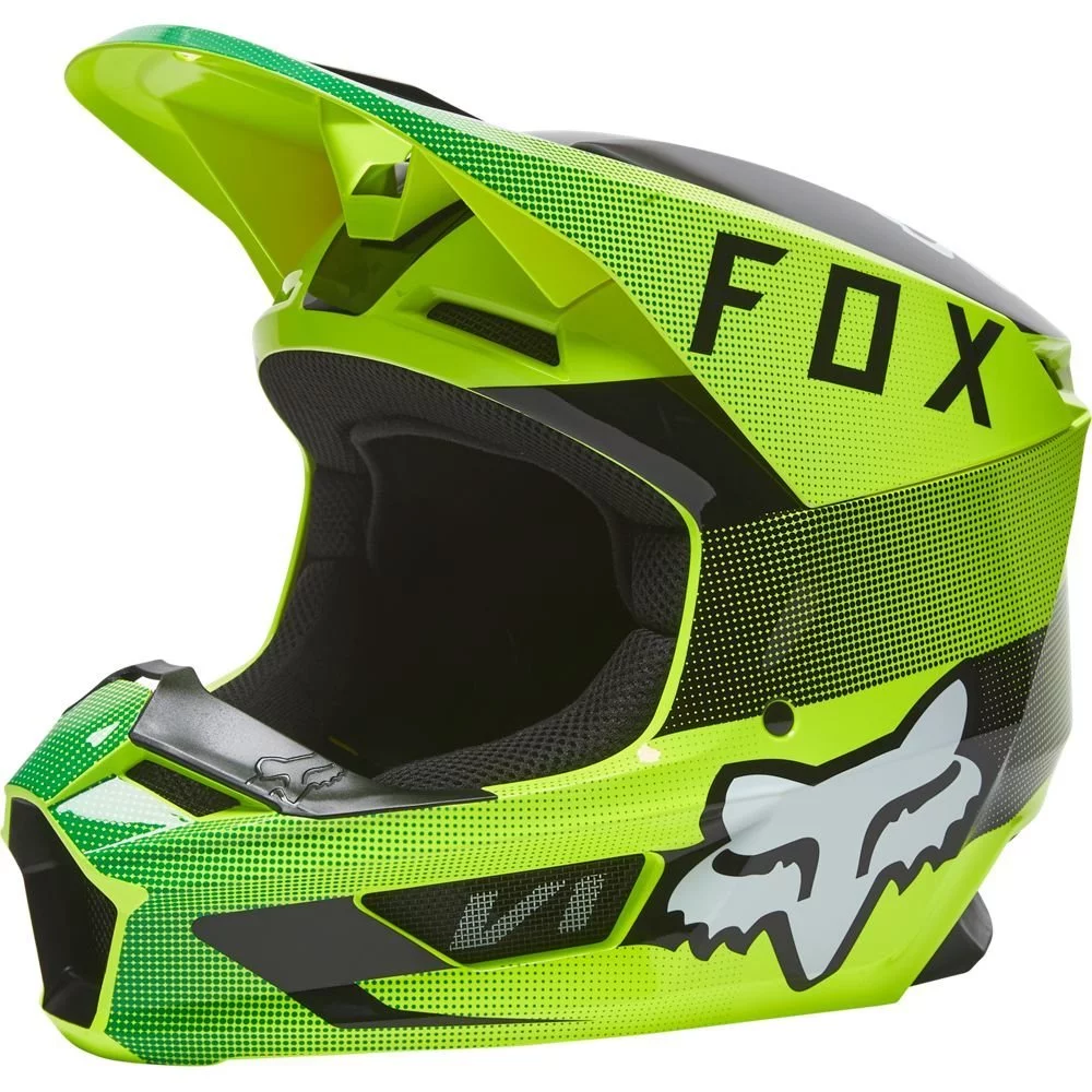 Fox Head V1 MIPS RIDL HELMET [FLO YELLOW]
