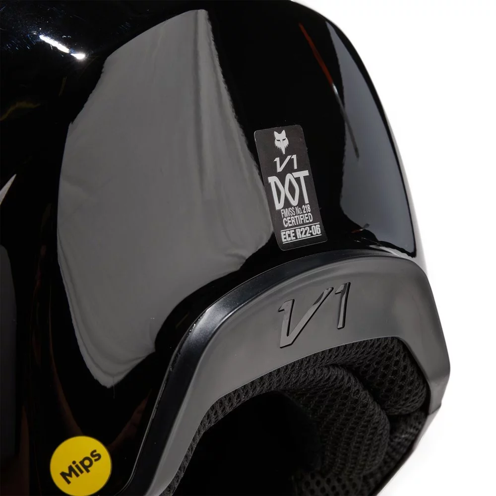 Fox Head V1 SOLID HELMET [BLACK]