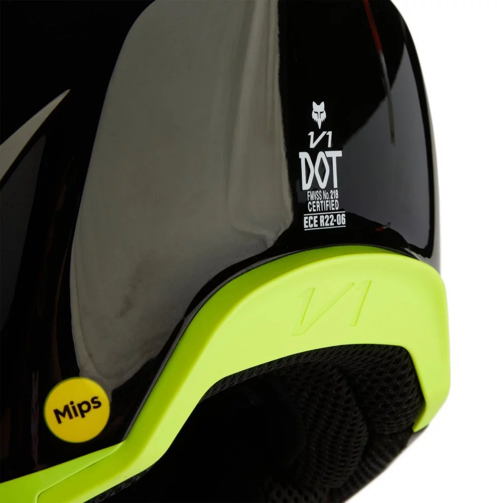 Fox Head V1 STREAK HELMET [BLACK]