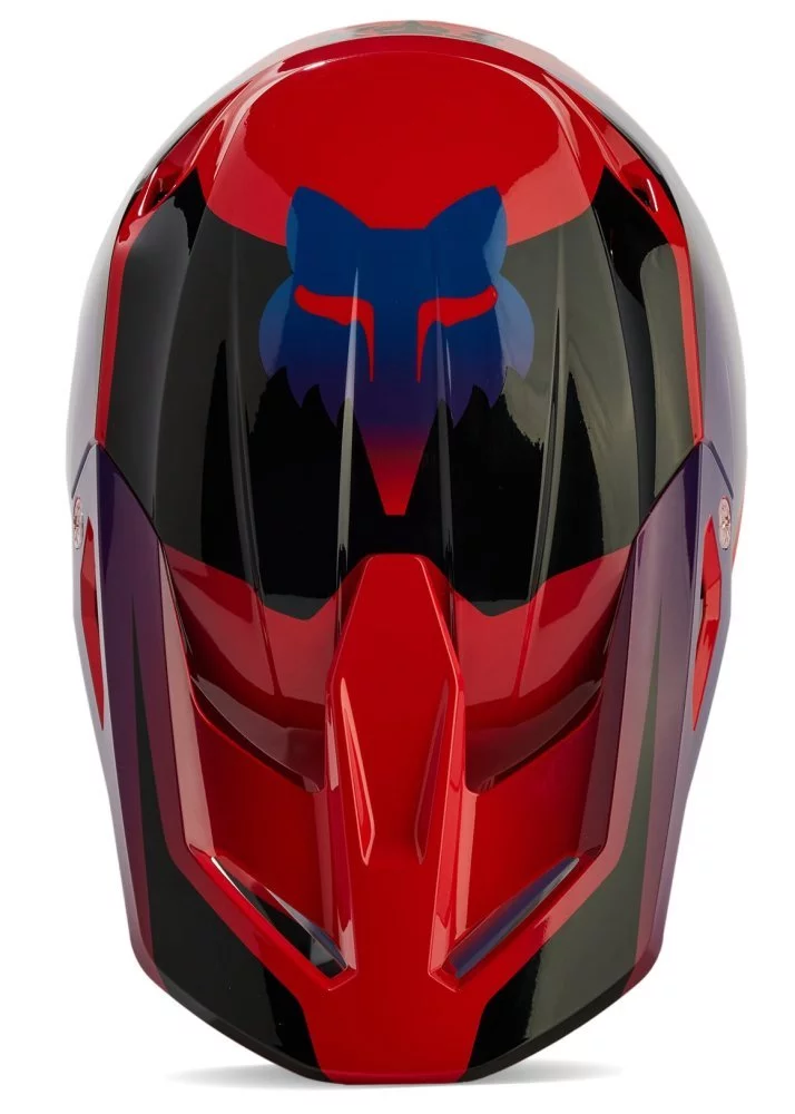 Fox Head V1 STREAK HELMET [FLO RED]